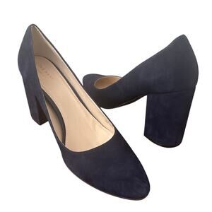 Women's Cole Haan Alanna Shoes Dark Blue Suede Pumps Size 11